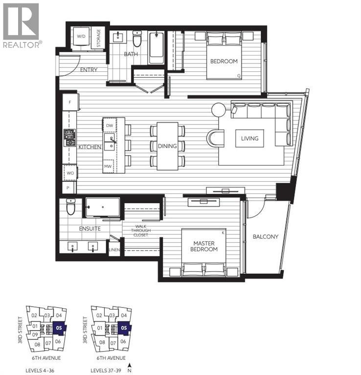 1205, 530 3 Street Se, Calgary, Alberta  T2G 2L8 - Photo 31 - A2288816