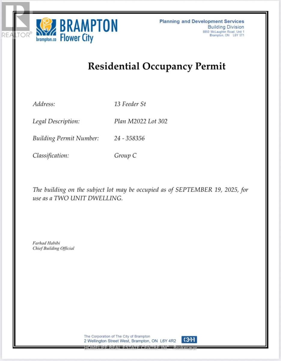 13 Feeder Street, Brampton (Northwest Brampton), Ontario  L7A 4T7 - Photo 41 - W12844046