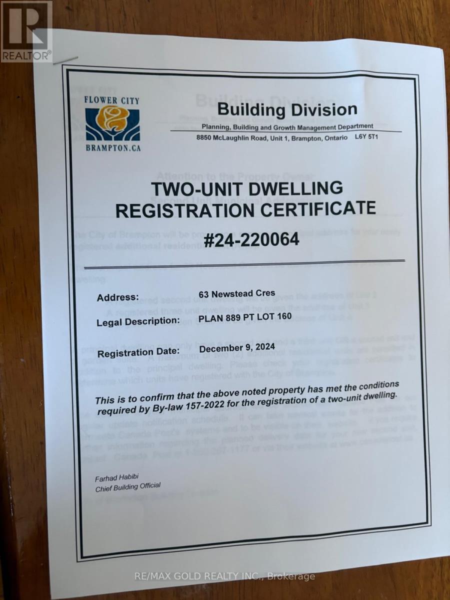 63 Newstead Crescent, Brampton (Madoc), Ontario  L6V 2A8 - Photo 12 - W12844174