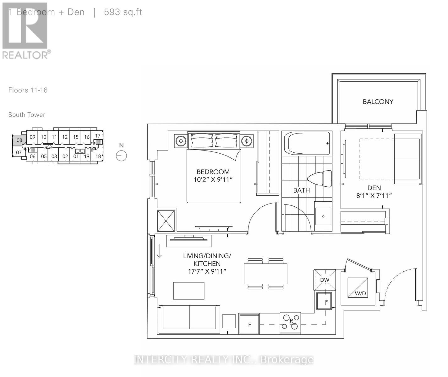 1608 - 60 Honeycrisp Crescent, Vaughan, Ontario  L4K 0N5 - Photo 16 - N12848474