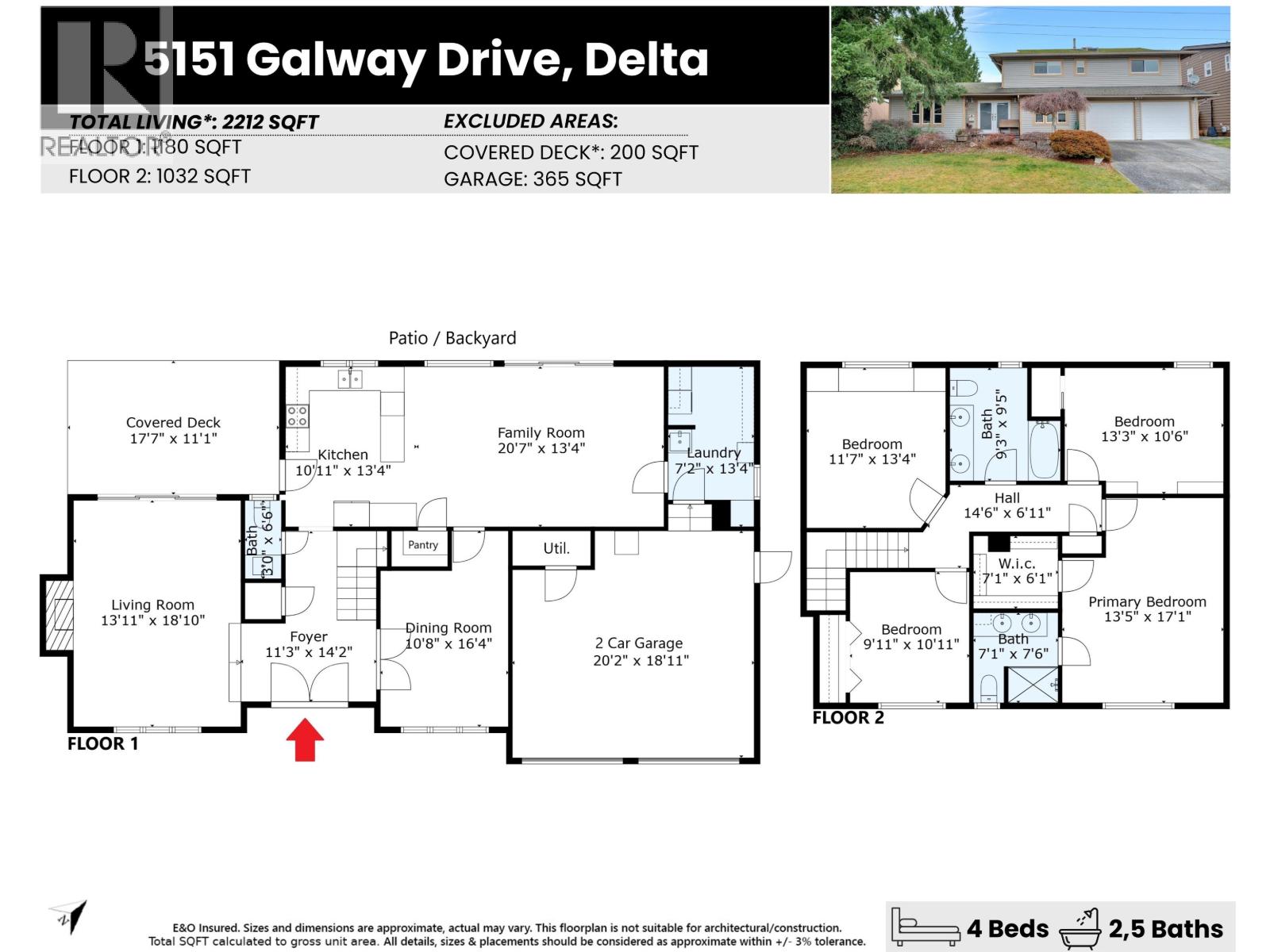 5151 Galway Drive, Delta, British Columbia  V4M 3R4 - Photo 2 - R3076968