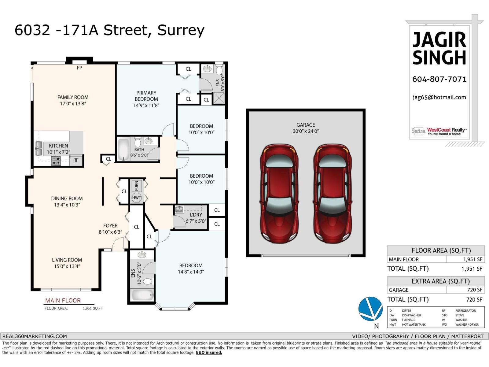 6032 171a Street, Surrey, British Columbia  V3S 3Z2 - Photo 1 - R3089285