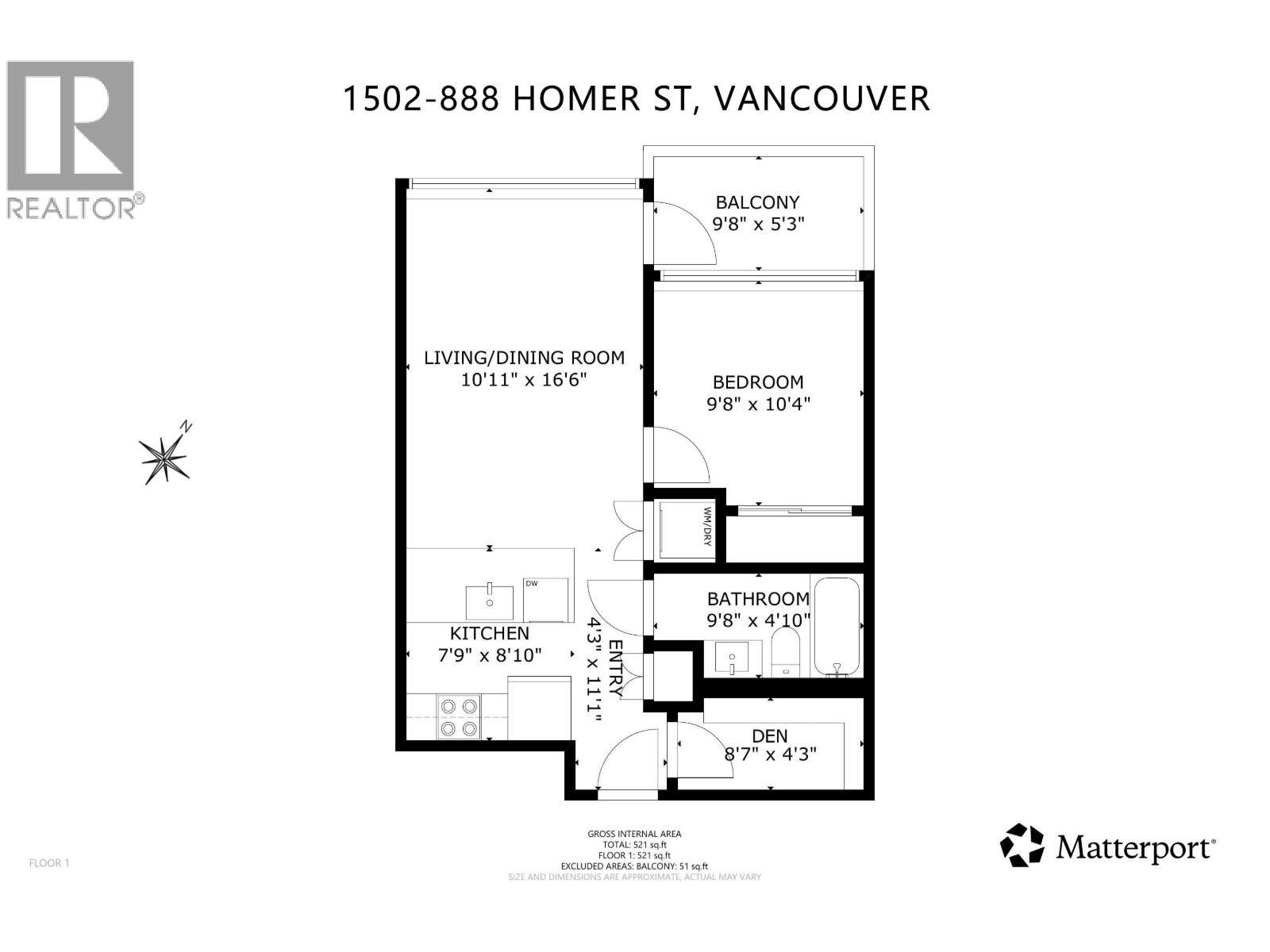 1502 888 Homer Street, Vancouver, British Columbia  V6B 0H7 - Photo 25 - R3094144