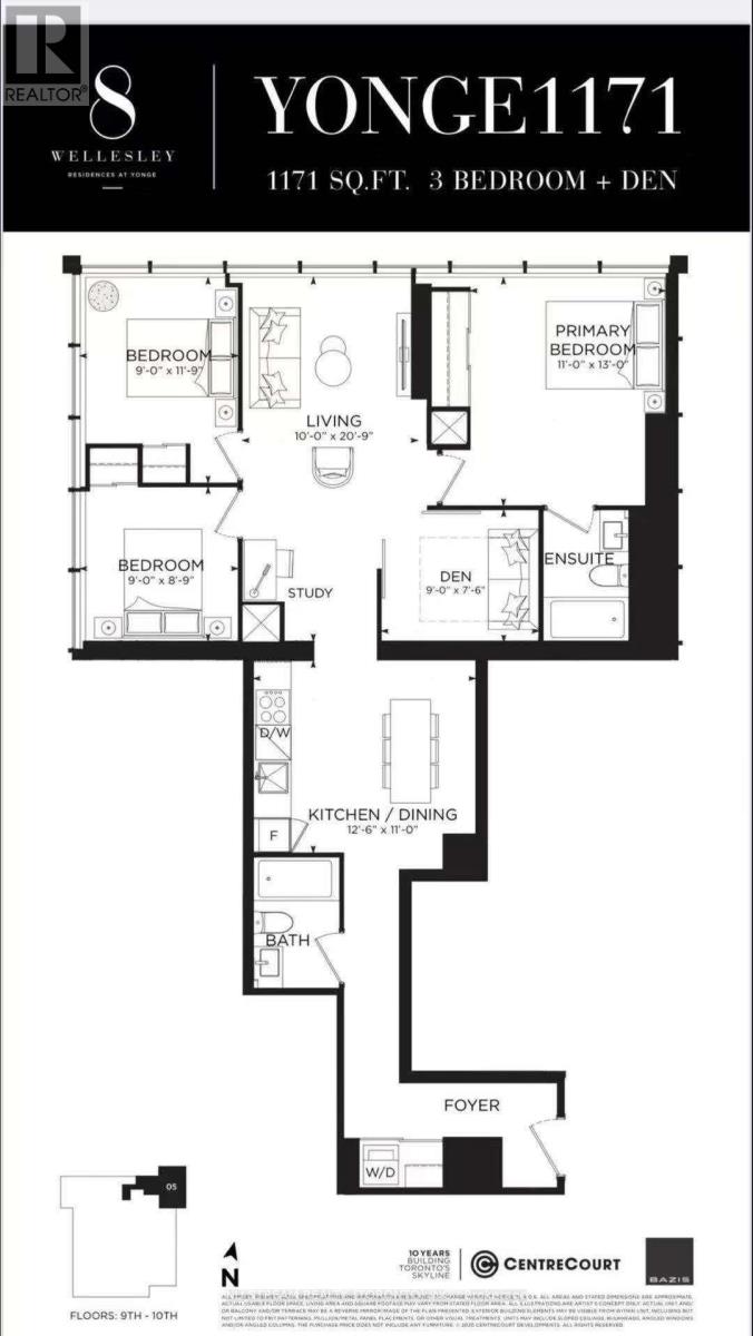 1005 - 8 Wellesley Street W, Toronto, Ontario  M4Y 0J5 - Photo 2 - C12853644