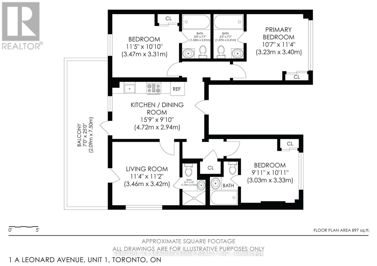 1 - 1a Leonard Avenue, Toronto (Kensington-Chinatown), Ontario  M5T 2P8 - Photo 2 - C12854440