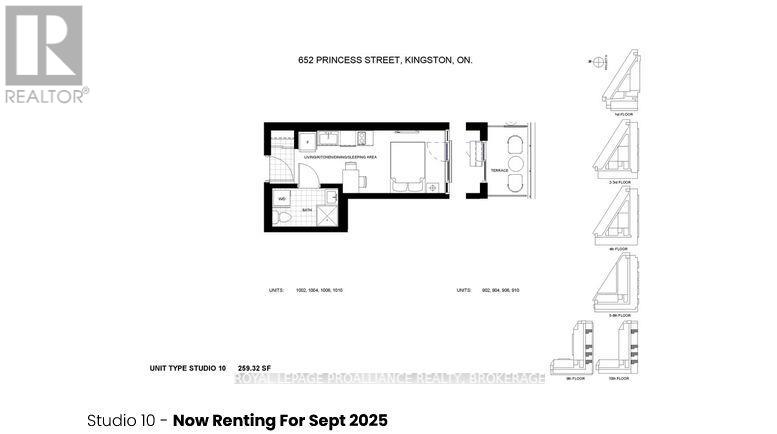 1002 - 652 Princess Street, Kingston (Central City East), Ontario  K7L 1E5 - Photo 8 - X12856724