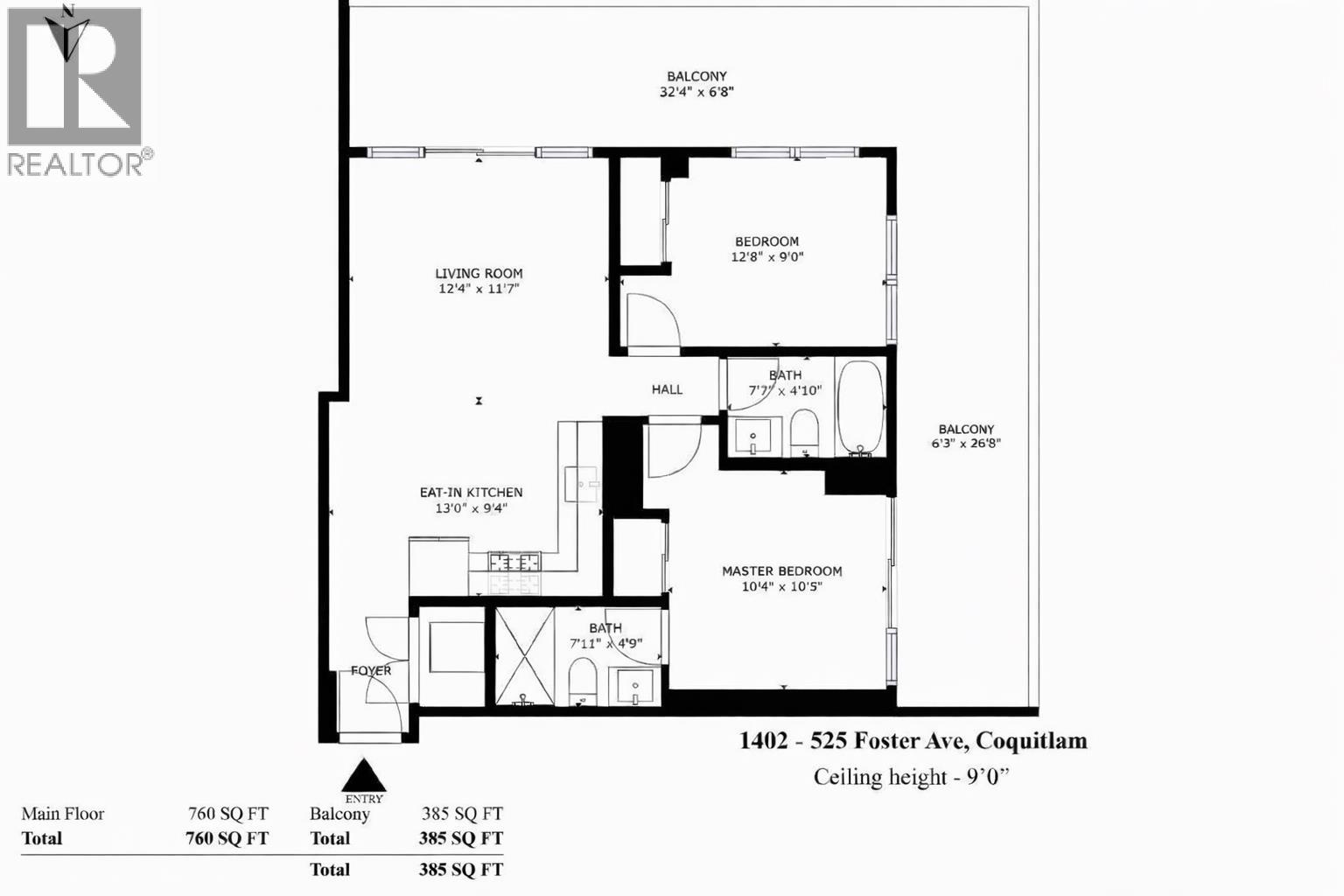 1402 525 Foster Avenue, Coquitlam, British Columbia  V3J 0H6 - Photo 27 - R3096576