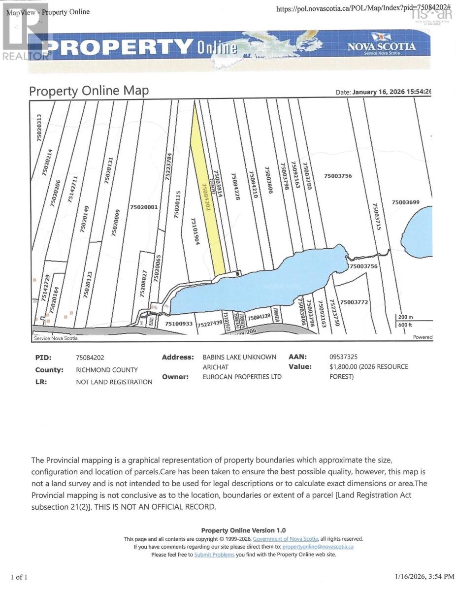 Babins Lake, Arichat, Nova Scotia