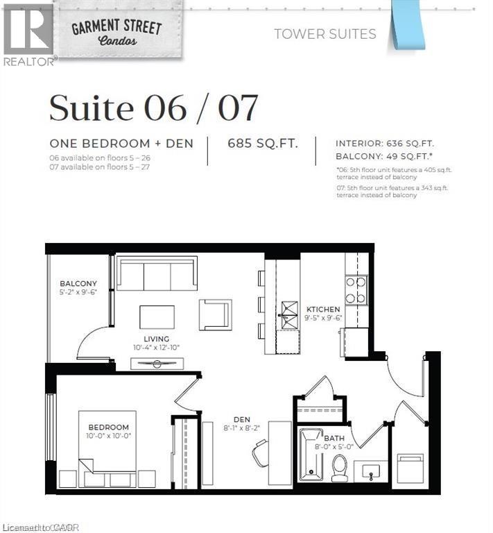 108 Garment Street Unit# 1806, Kitchener, Ontario  N2G 0E2 - Photo 2 - 40810593