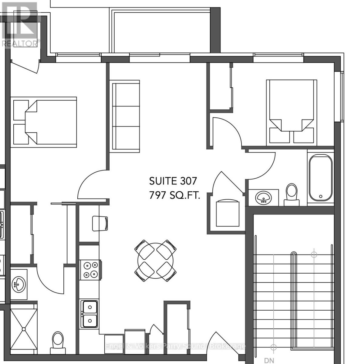 307 - 410 First Street N, Gravenhurst, Ontario  P1P 1B9 - Photo 2 - X12863262