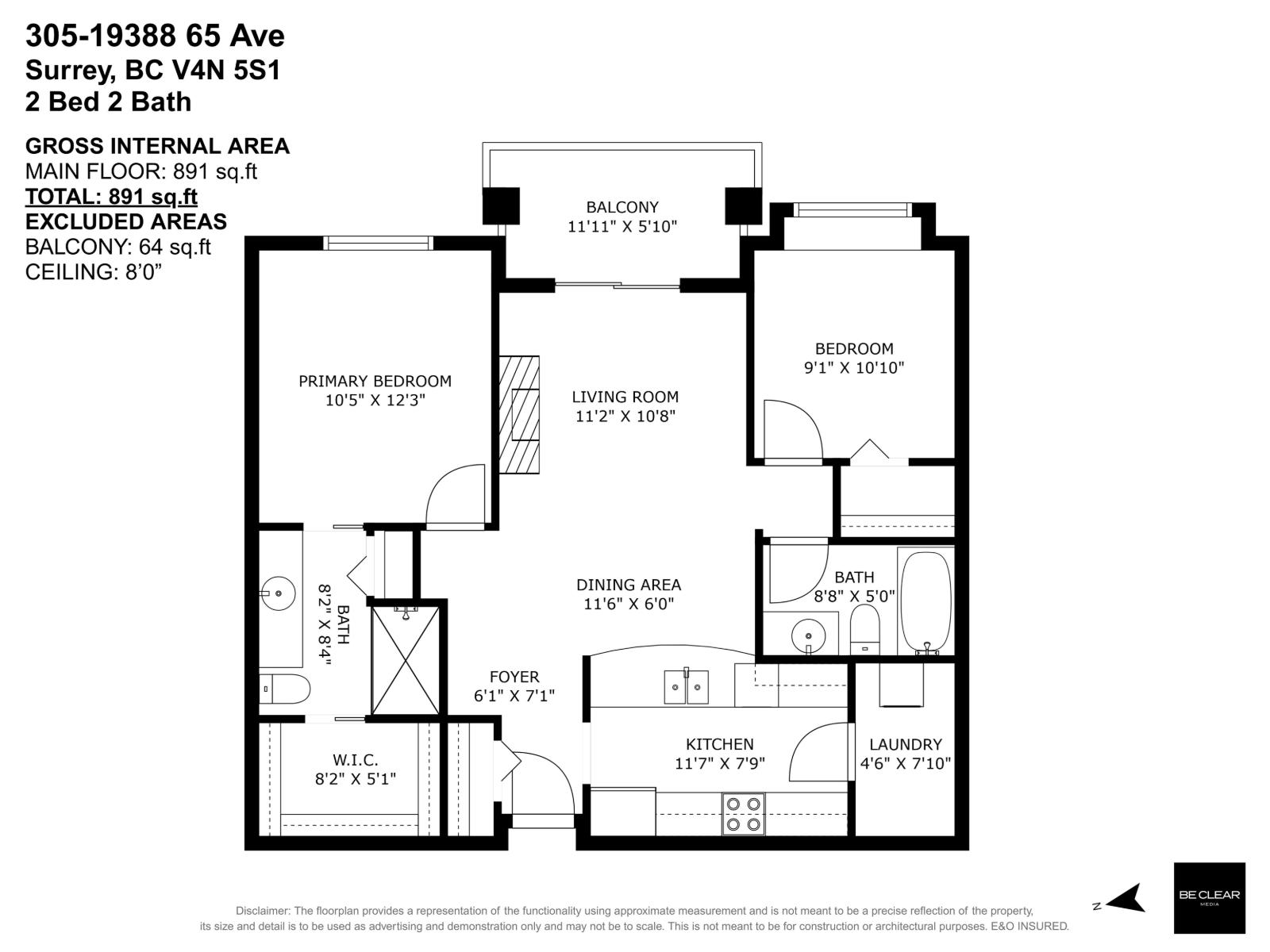 305 19388 65 Avenue, Surrey, British Columbia  V4N 5S1 - Photo 24 - R3097564