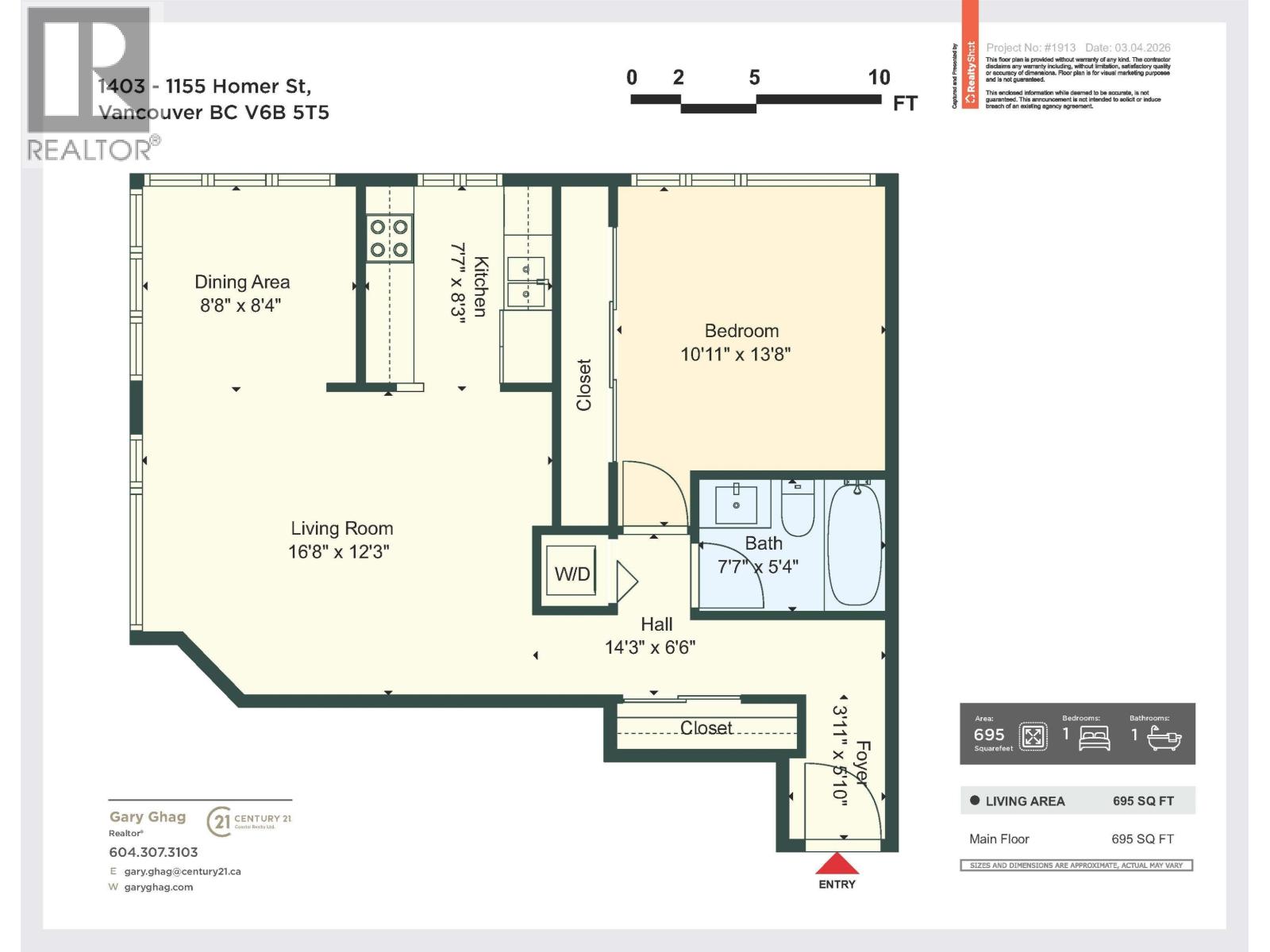 1403 1155 Homer Street, Vancouver, British Columbia  V6B 5T5 - Photo 29 - R3097761