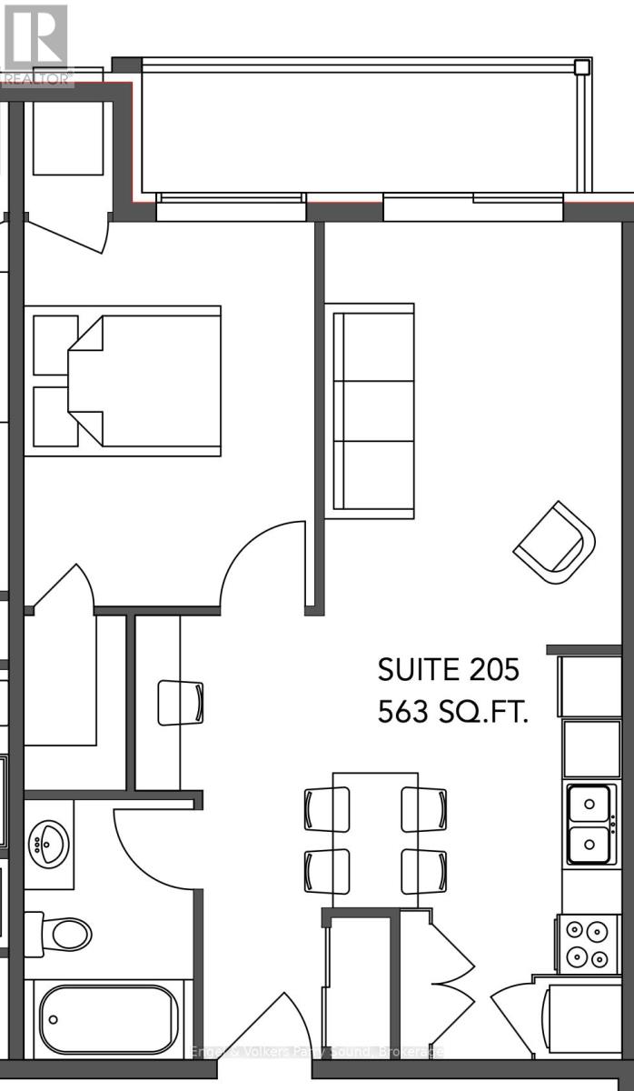 205 - 410 First Street N, Gravenhurst, Ontario  P1P 1B9 - Photo 2 - X12865320