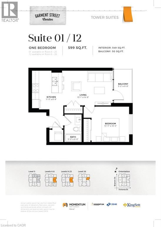 108 Garment Street Unit# 1312, Kitchener, Ontario  N2G 3B2 - Photo 2 - 40810745