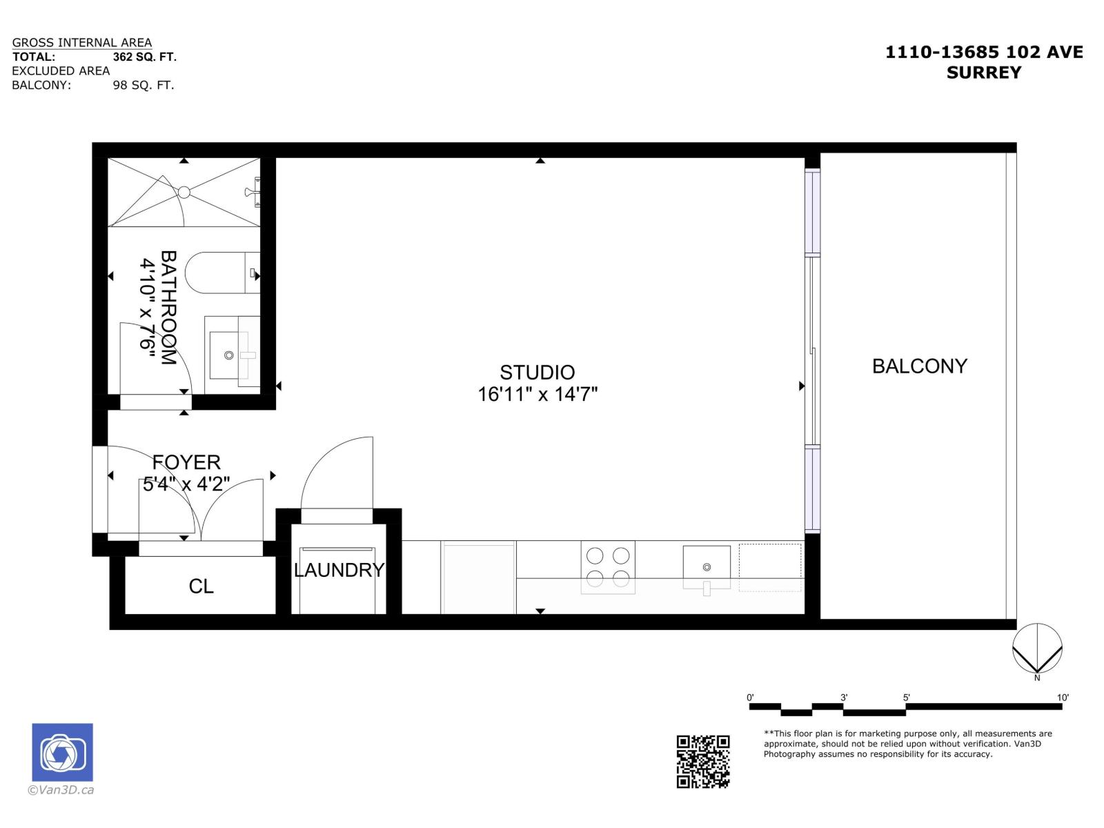 1110 13685 102 Avenue, Surrey, British Columbia  V3T 1N7 - Photo 18 - R3098373