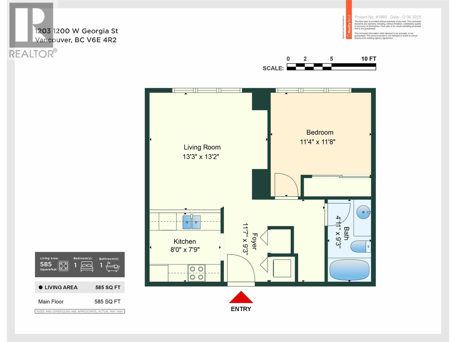 1203 1200 W Georgia Street, Vancouver, British Columbia  V6E 4R2 - Photo 18 - R3098388