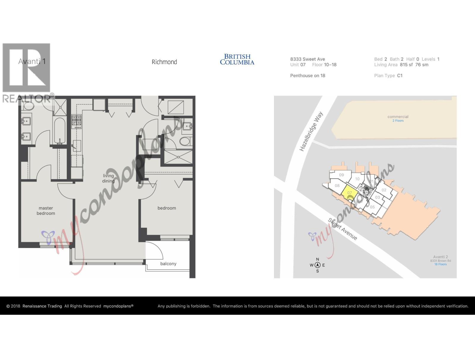 1007 8333 Sweet Avenue, Richmond, British Columbia  V6X 0P4 - Photo 2 - R3098177