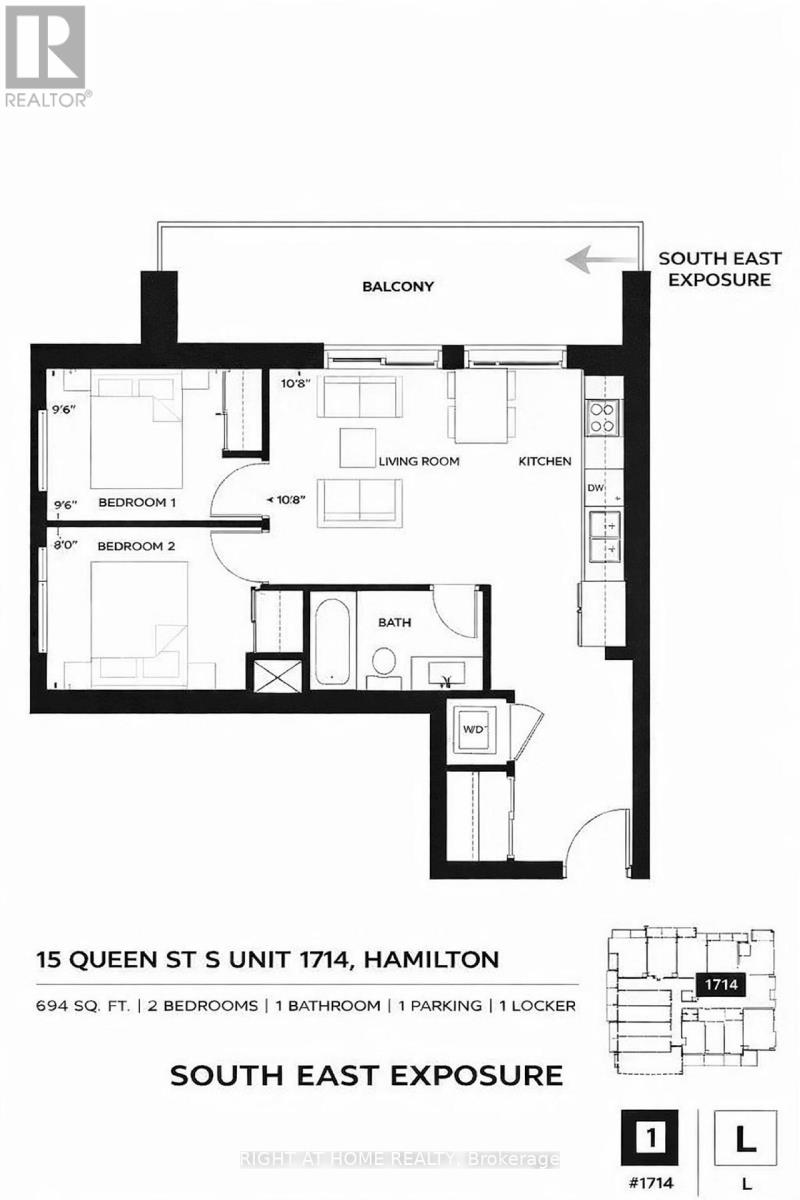 1714 - 15 Queen Street S, Hamilton, Ontario  L8P 0C6 - Photo 10 - X12873334