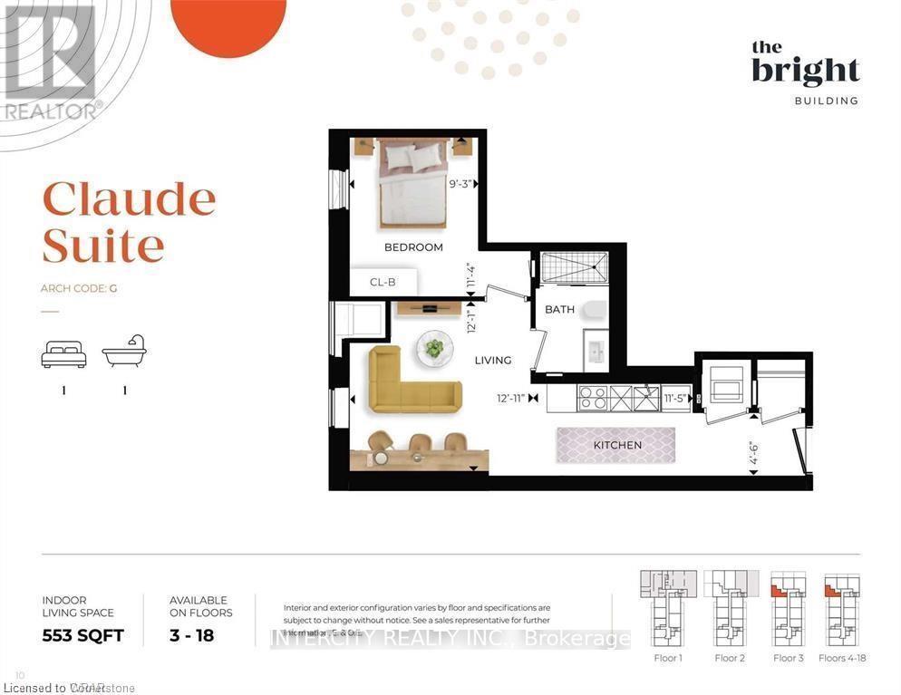 1404 - 741 King Street W, Kitchener, Ontario  N2G 0E9 - Photo 2 - X12874644