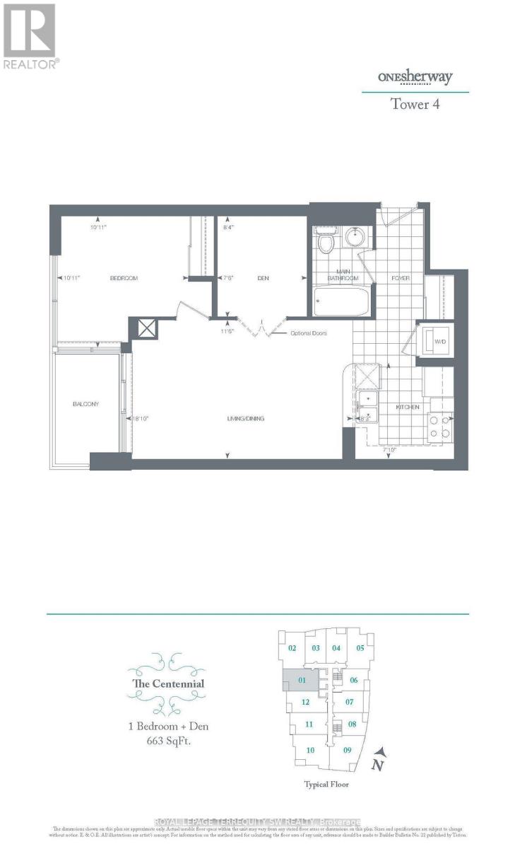 1401 - 205 Sherway Gardens Road, Toronto (Islington-City Centre West), Ontario  M9C 0A5 - Photo 13 - W12874942