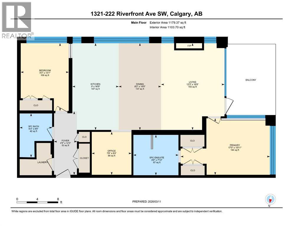 1321, 222 Riverfront Avenue Sw, Calgary, Alberta  T2P 0W3 - Photo 32 - A2292238