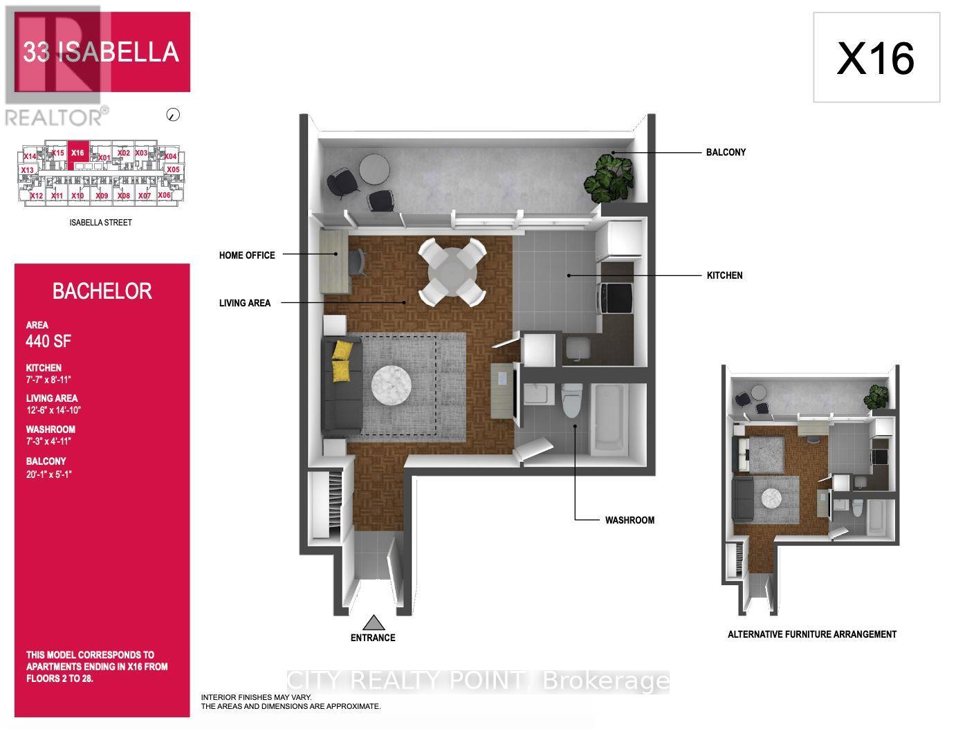 1916 - 33 Isabella Street, Toronto, Ontario  M4Y 2P7 - Photo 2 - C12866094