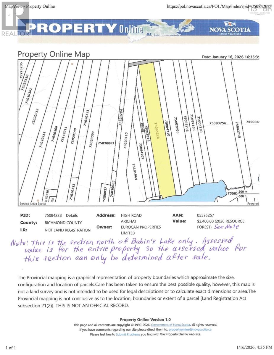 Babins Lake, Arichat, Nova Scotia