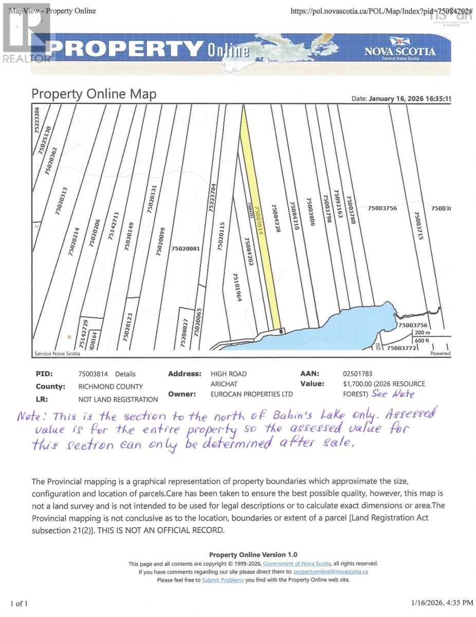 Babins Lake, Arichat, Nova Scotia