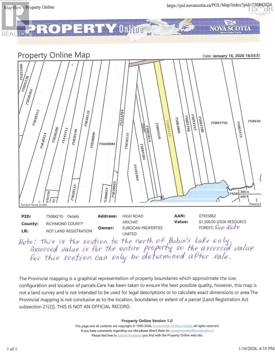 Babins Lake, Arichat, Nova Scotia