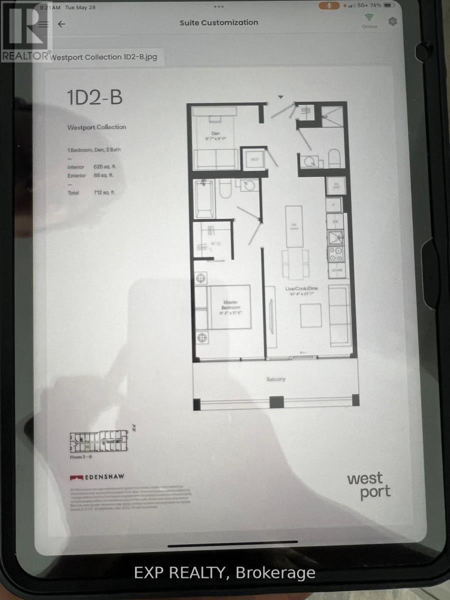 605 - 28 Ann Street, Mississauga (Port Credit), Ontario  L5G 3G1 - Photo 14 - W12880334