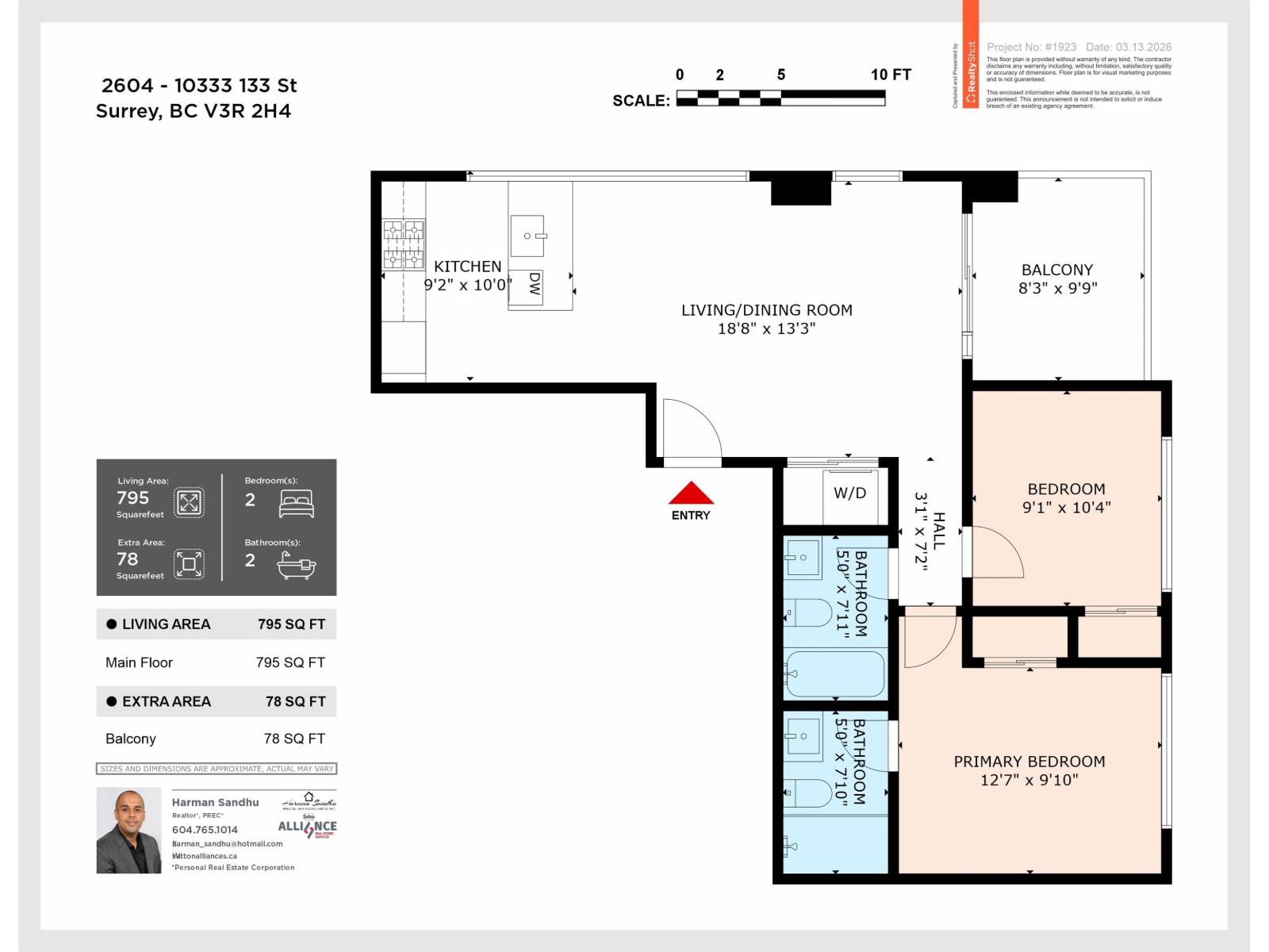 2604 10333 133 Street, Surrey, British Columbia  V3R 2H4 - Photo 2 - R3096721