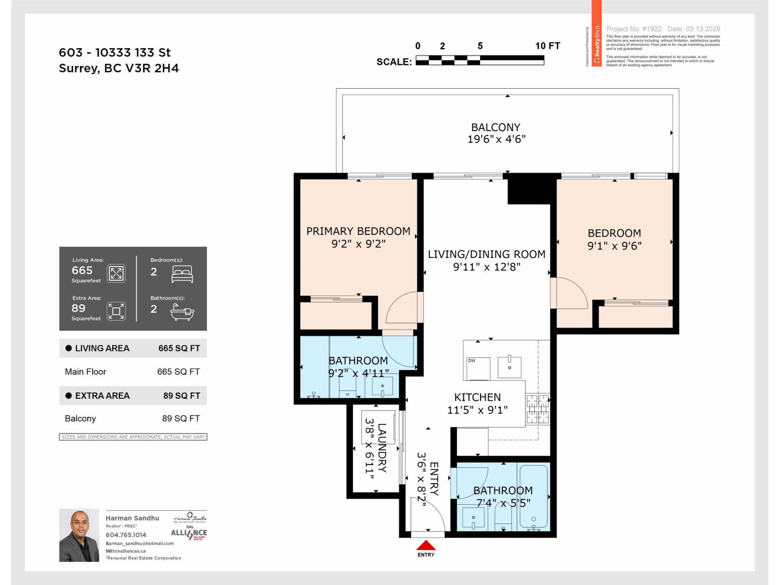 603 10333 133 Street Street, Surrey, British Columbia  V3T 0V1 - Photo 2 - R3085945