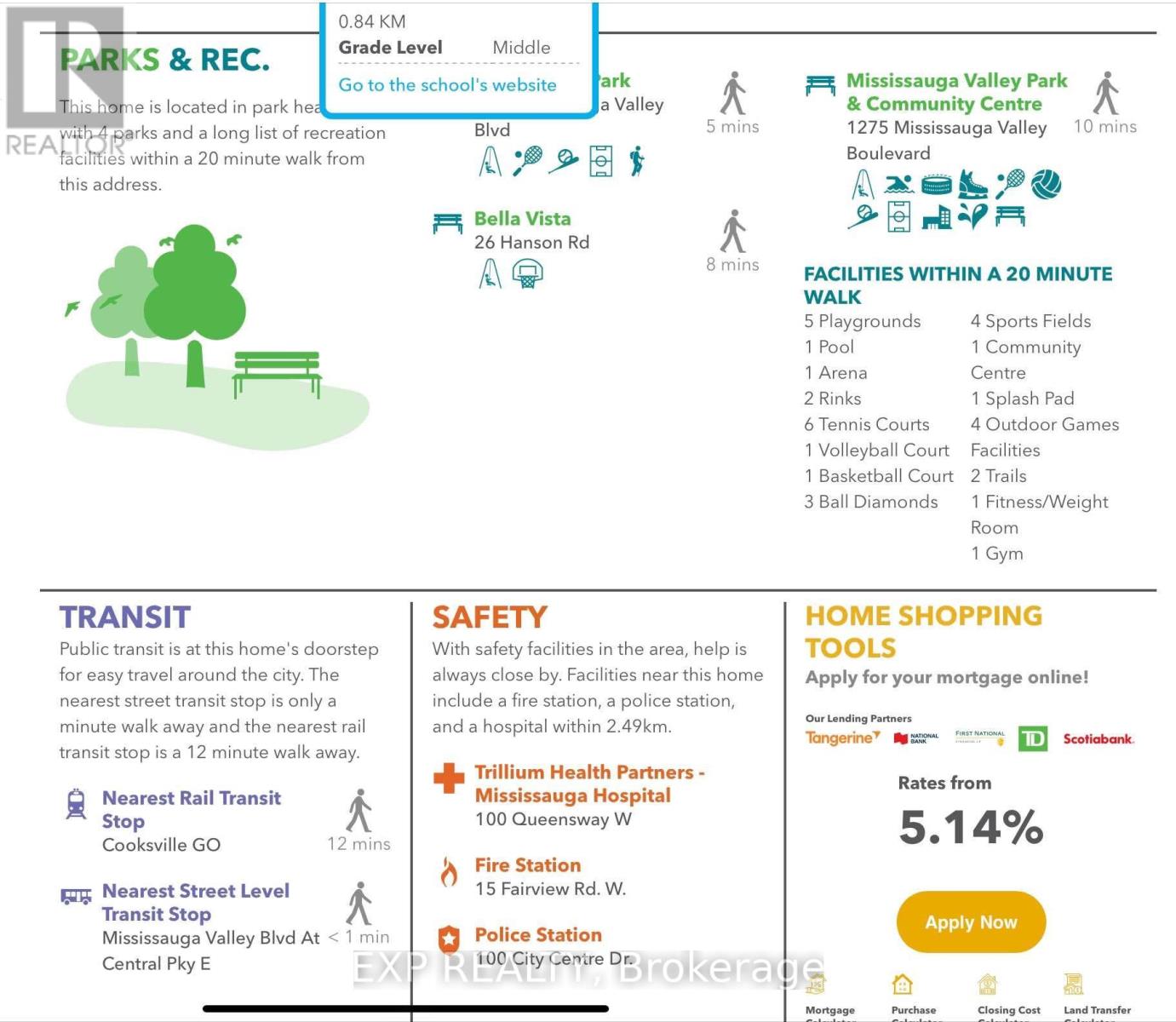 1405 - 20 Mississauga Valley Boulevard, Mississauga, Ontario  L5A 3S1 - Photo 20 - W12821000