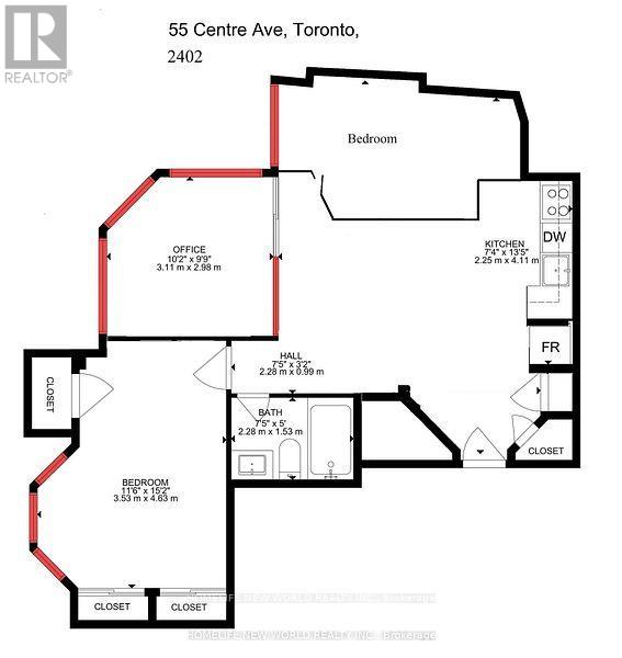 2402 - 55 Centre Avenue, Toronto, Ontario  M5G 2H5 - Photo 2 - C12885144