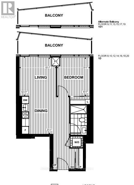 1512 - 480 Front Street W, Toronto, Ontario  M5V 0V6 - Photo 5 - C12885400