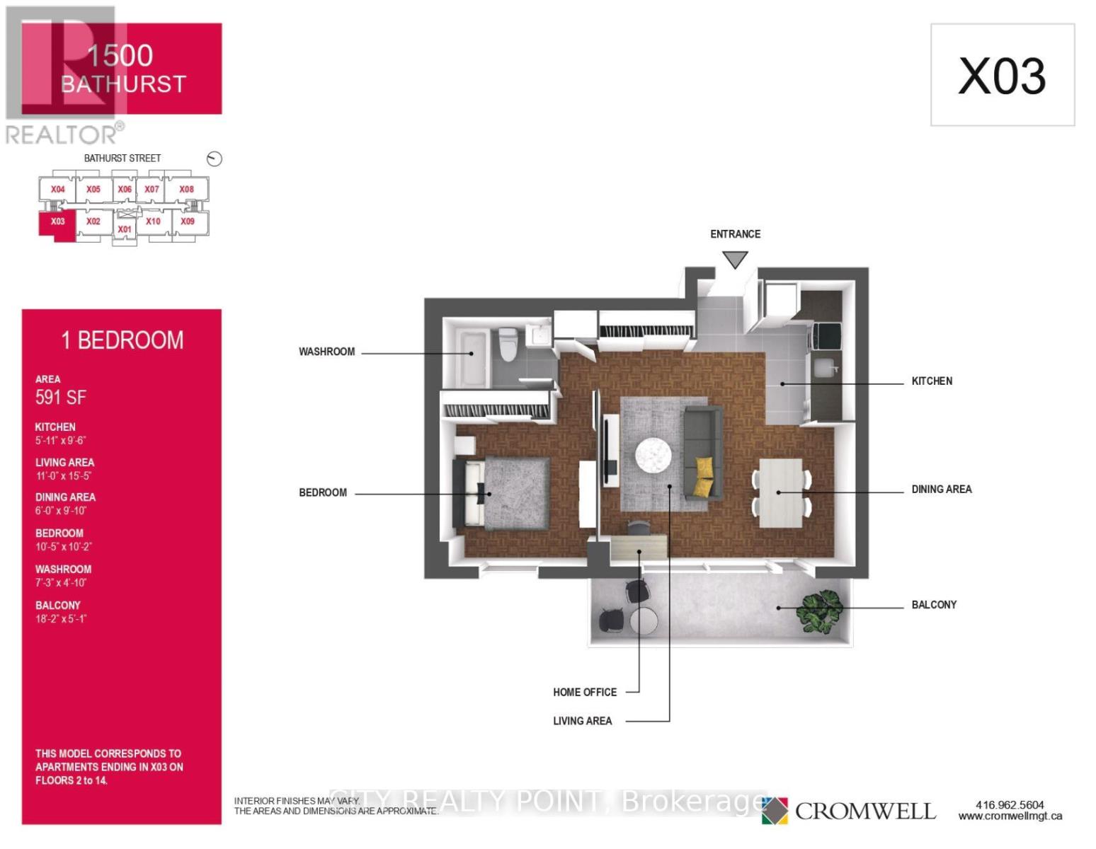 607 - 1500 Bathurst Street, Toronto (Humewood-Cedarvale), Ontario  M5P 3L3 - Photo 12 - C12886428