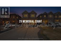 29 MEMORIAL COURT, Bradford West Gwillimbury, Ontario
