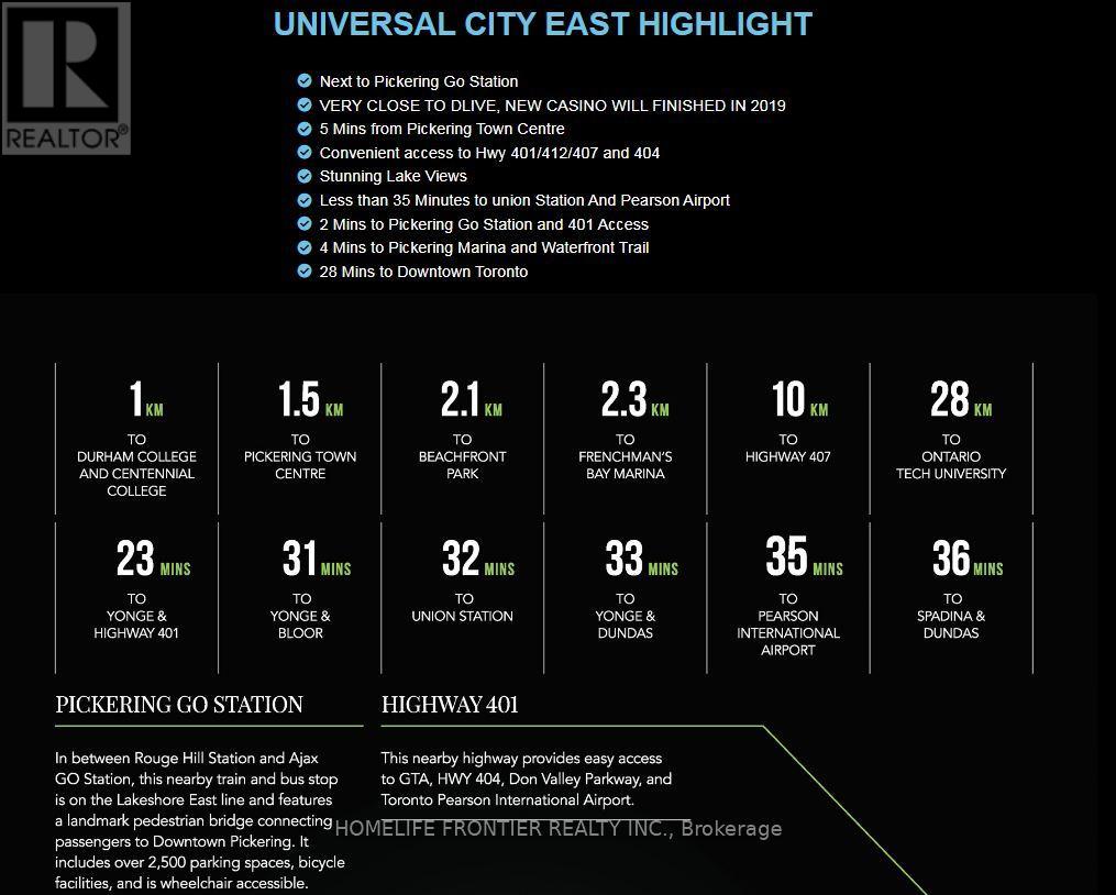 1607 - 1010 Sandy Beach Road, Pickering, Ontario  L1W 0C7 - Photo 20 - E12809922