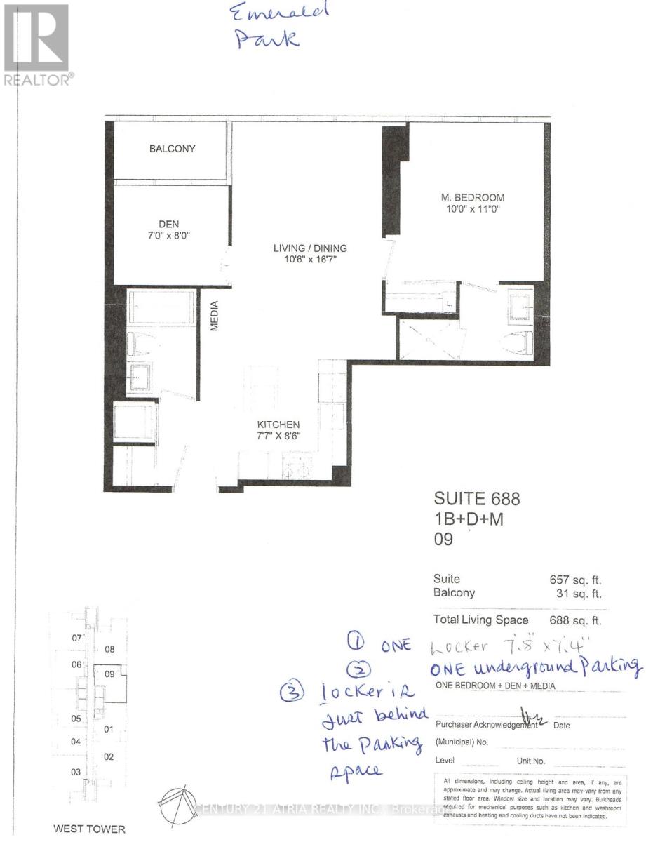 1609 - 11 BOGERT AVENUE, Toronto, Ontario