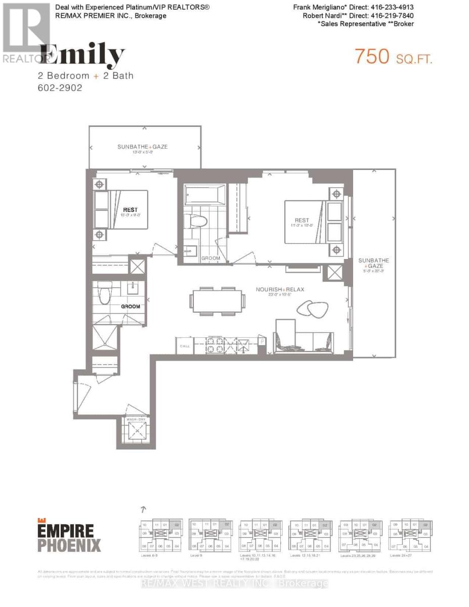 2702 - 251 Manitoba Street, Toronto, Ontario  M8Y 0C7 - Photo 27 - W12894726