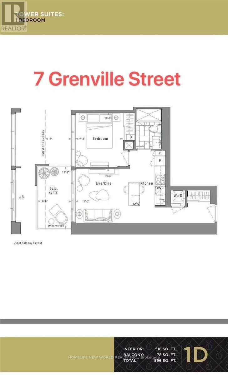 1212 - 7 GRENVILLE STREET, toronto (bay street corridor), Ontario