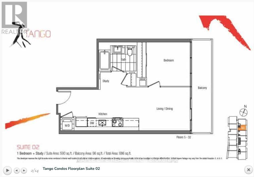 2502 - 121 Mcmahon Drive, Toronto, Ontario  M2K 0C1 - Photo 2 - C12902210