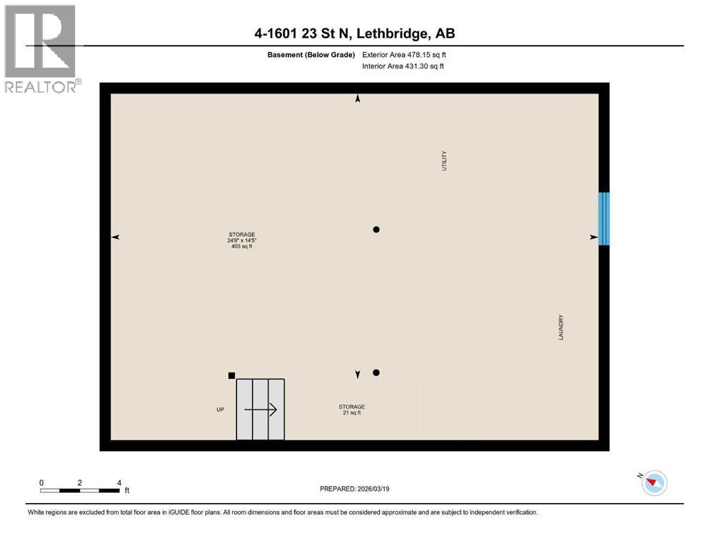 4, 1601 23 Street N, Lethbridge, Alberta  T1H 4M9 - Photo 30 - A2294789