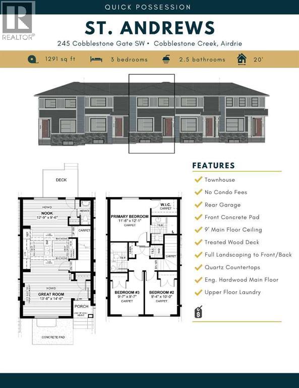 245 Cobblestone Gate SW, Airdrie, Alberta  T4B 4Z9 - Photo 3 - A2275520