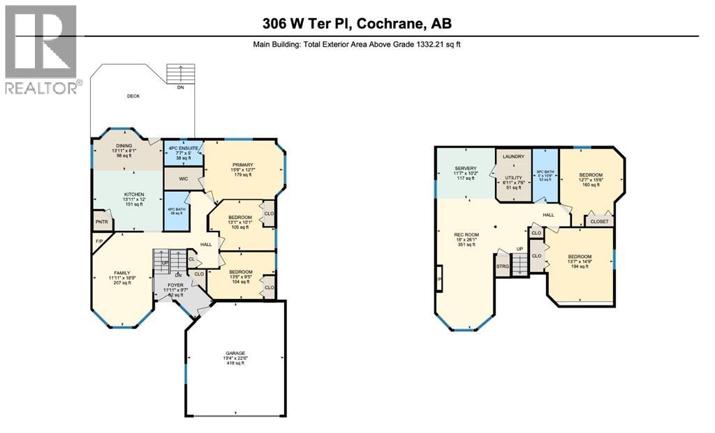 306 West Terrace Place, Cochrane, Alberta  T4C 1S3 - Photo 42 - A2291105
