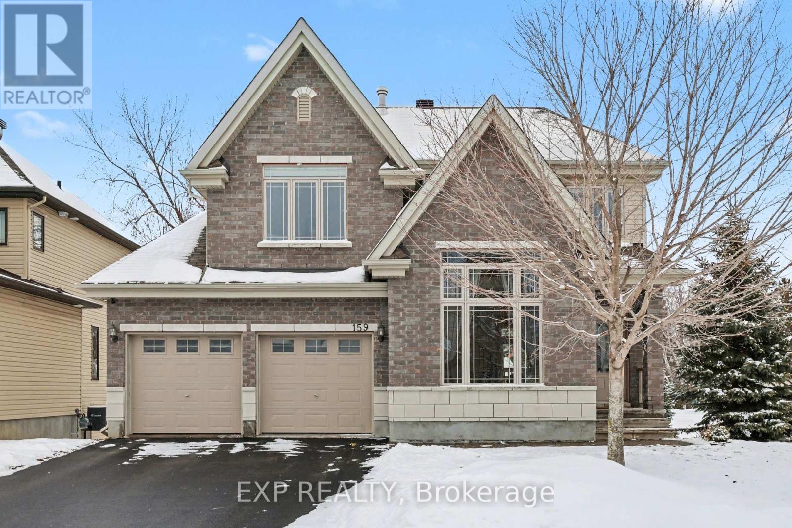 OPEN HOUSE SUNDAY MARCH 29 @ 2:00 - 4:00.  Welcome to 159 Loreka Court in the vibrant community of Stittsville, walking distance to schools, parks, shopping, restaurants, grocery stores, medical clinics, pharmacies and more.  This Oxford B model from Brigil sits on a private court, with a walk-out basement to a corner lot and offers great space, functional layout and lots of natural light.  Main floor with private foyer, living room with vaulted ceiling, PICTURE WINDOW, stone laden gas fireplace and hawrdwood floors, a dining room with tile flooring and a patio door leading to a cute balcony that's ideal for a morning coffee, stunning kitchen with stainless appliances, breakfast bar, granite counters and plenty of cupboard space, a 2-piece powder room, seperate laundry room and access to the DOUBLE CAR GARAGE. Second floor boasts 3 good sized bedrooms including a BIG primary with a large walk-thru closet and a spa-like ensuite, loft area overlooking the main floor and another 4 piece bathroom.  Lower level has been professionally finished with laminate floors and offers a WALK-OUT to the backyard with plenty of options for use of the space, above grade windows, a 3-piece bathroom with stand-up shower and utility/storage area.  The gently sloped corner lot is a great space to add your personal touch, be it with a patio or a deck.  PRIDE OF OWNERSHIP prevails with this house...make sure to book a showing soon! Recent updates: Bedroom 2 hardwood 2025, basement finished 2021, Primary bedroom hardwood 2019, air conditioner 2018.  Estimated utility costs: Heat $80/month, Hydro $115/month, Water $55/month.  48 Hours Irrevocable on all offers as per Form 244. (id:48254)
