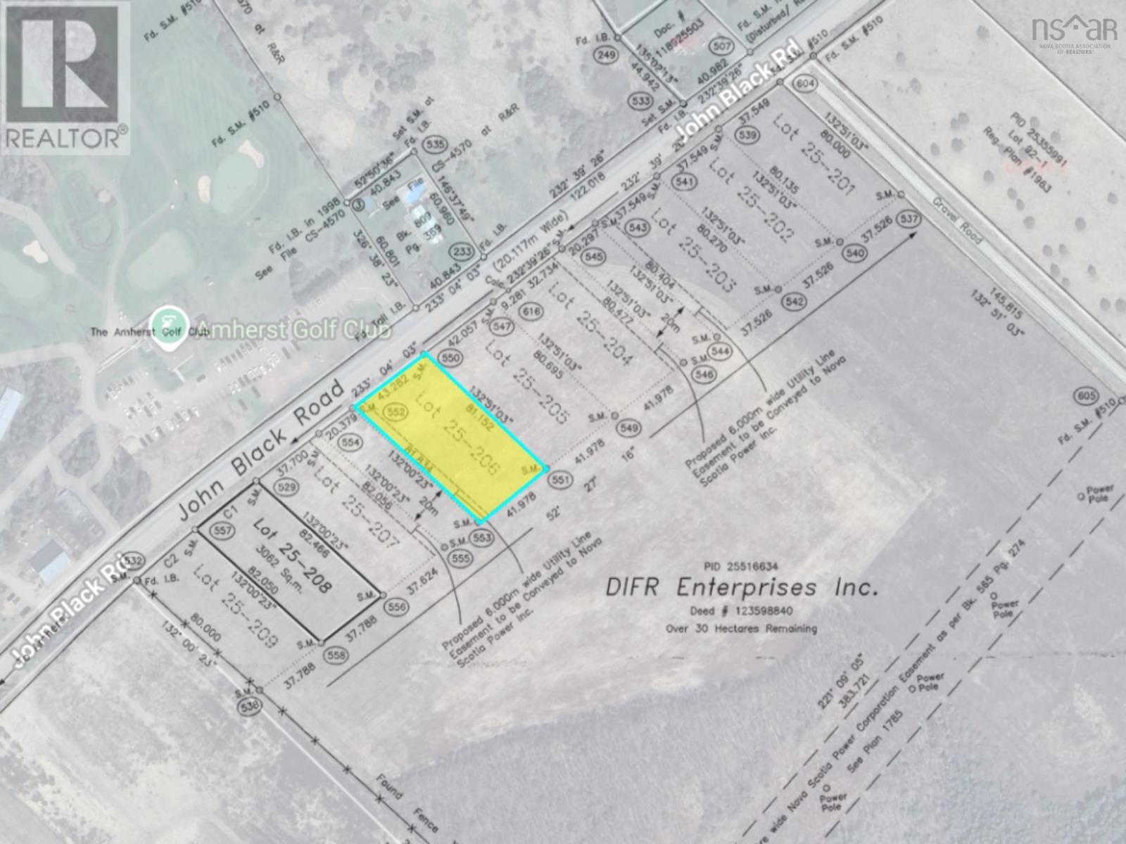 Lot 25-206 John Black Road, East Amherst, Nova Scotia
