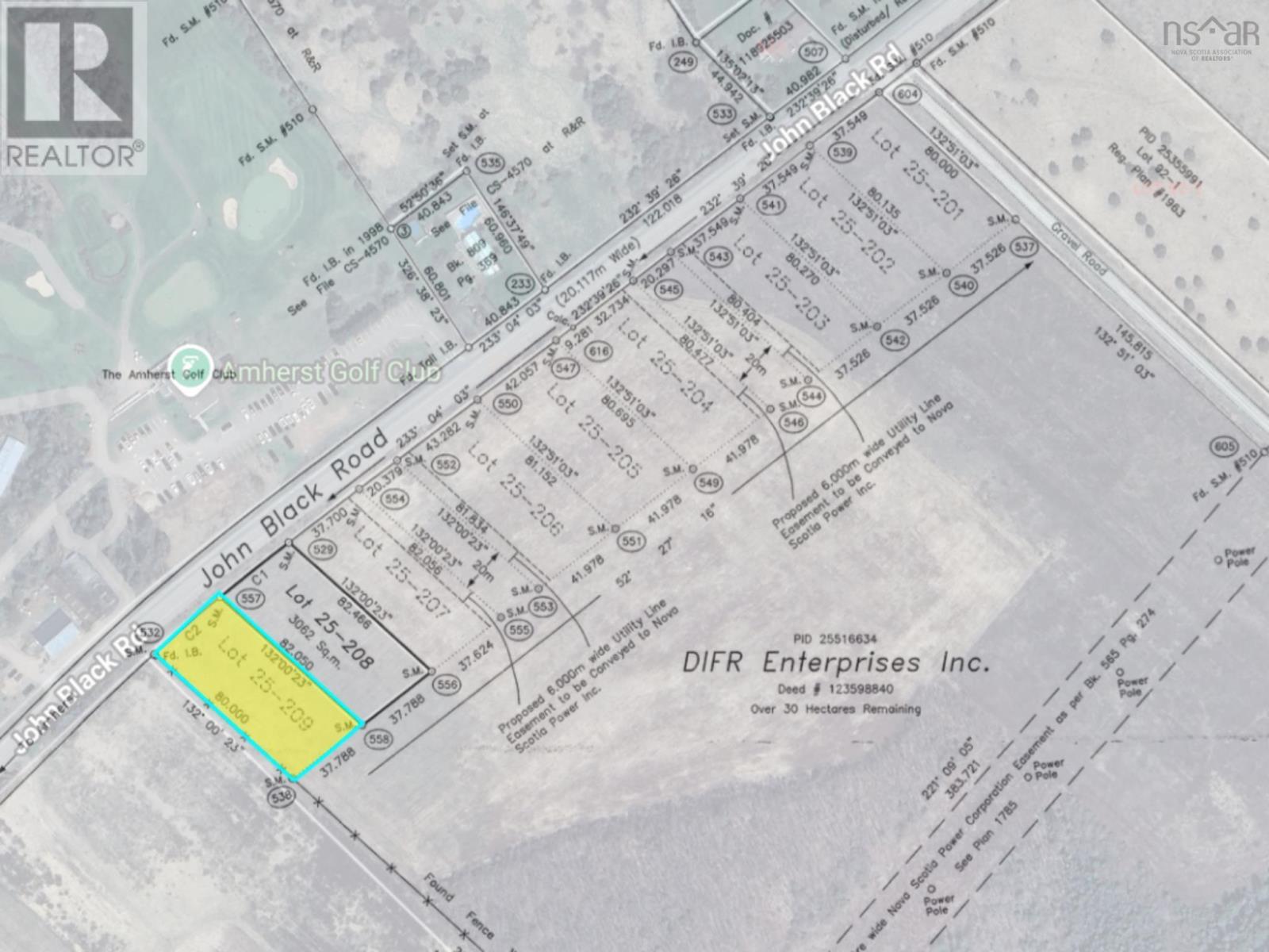 Lot 25-209 John Black Road, East Amherst, Nova Scotia