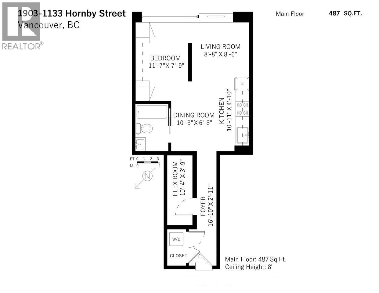 1903 1133 Hornby Street, Vancouver, British Columbia  V6Z 1W1 - Photo 3 - R3098934