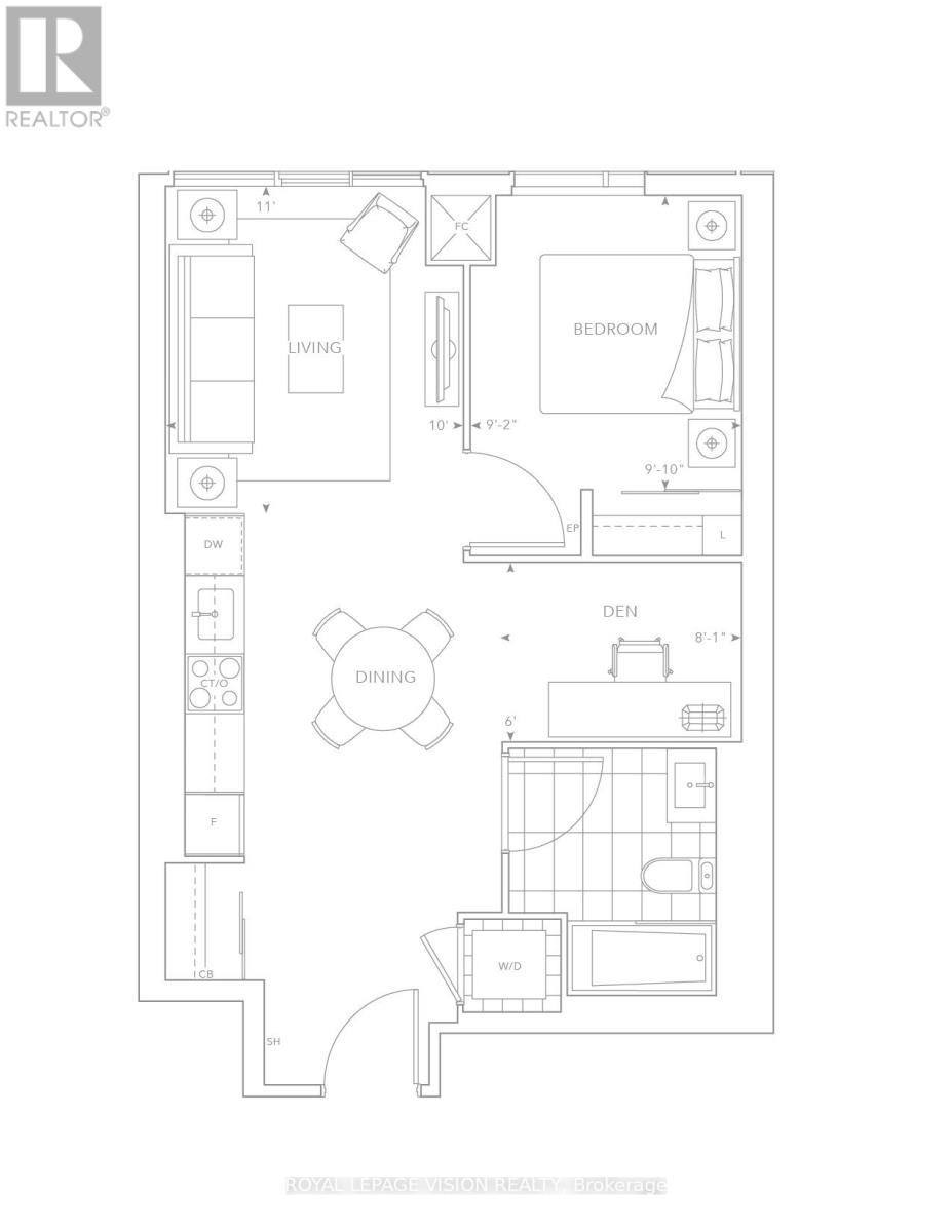 1208 - 470 Front Street W, Toronto (Waterfront Communities), Ontario  M9C 0A9 - Photo 19 - C12907236